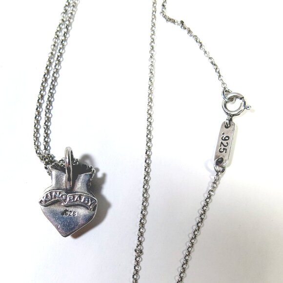 King Baby 3 Dimensional Heart Necklace ORIGINAL 'Vintage' Version, Authentic - Picture 10 of 16